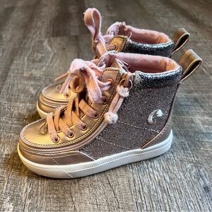 Billy Shoes. Size 9 toddler Rose Gold glitter.